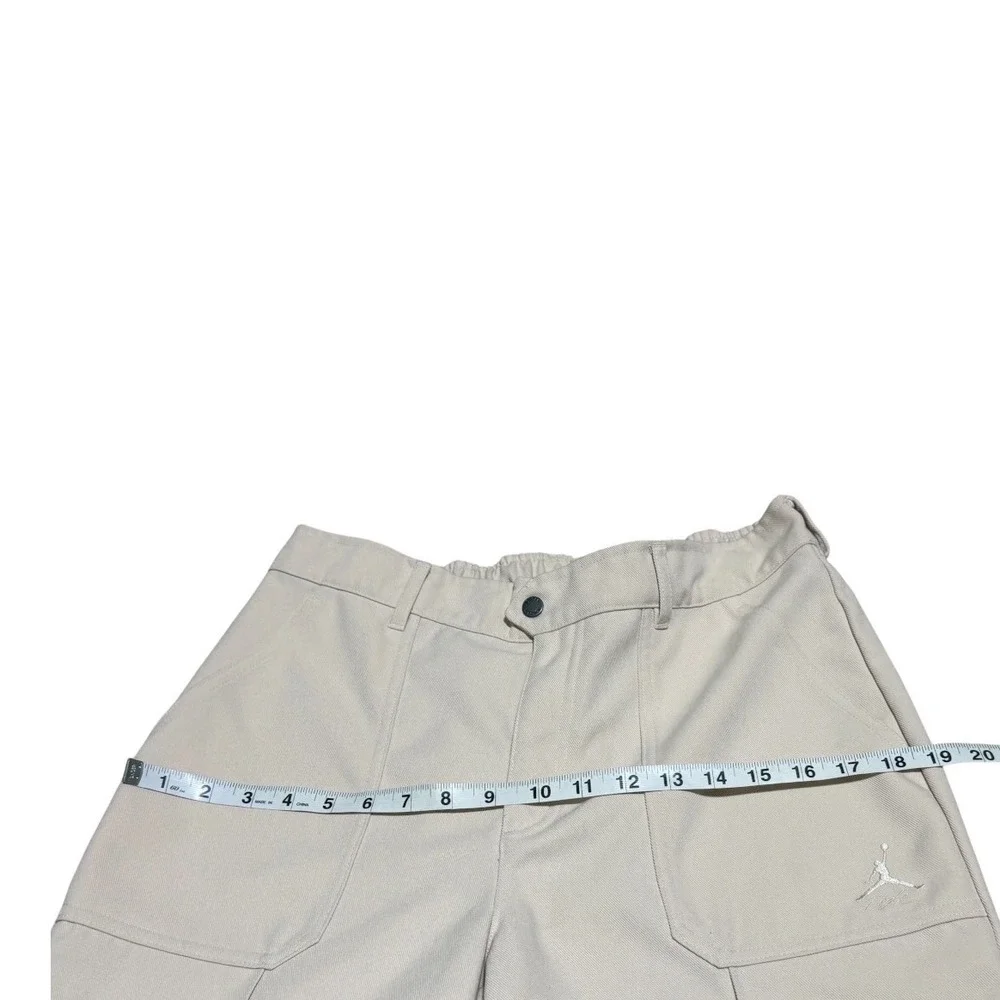 Nike‎ Air Jordan Flight MVP Men's Beige Utility Pants Sz M Elastic Waist